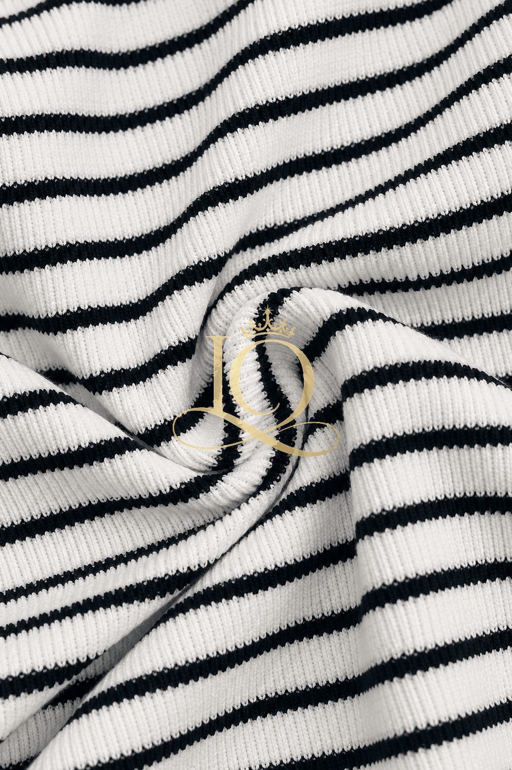 Noir Striped Elegance — Monochrome Noir — view 4