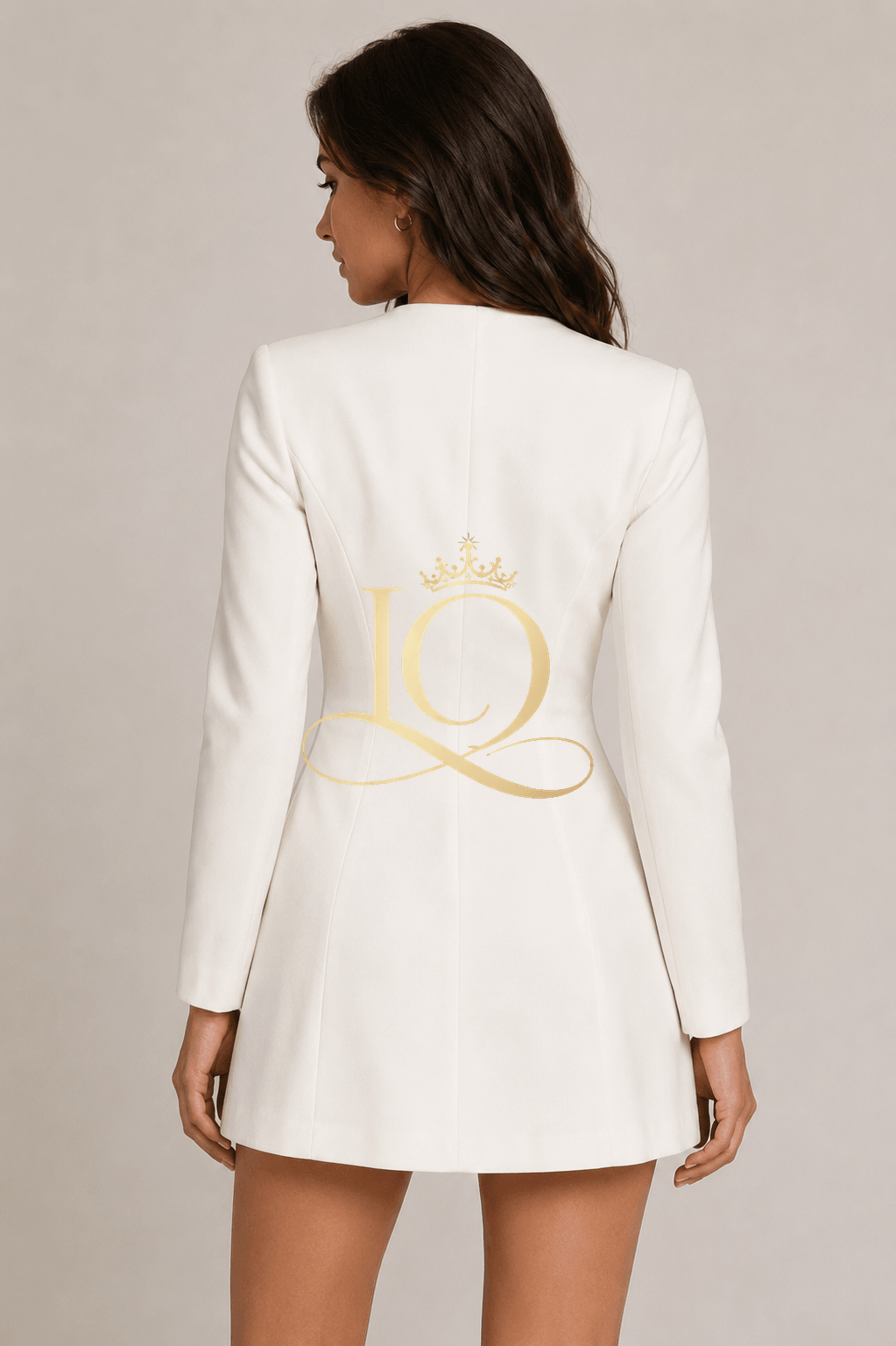 Blazer Dress — White  — view 4
